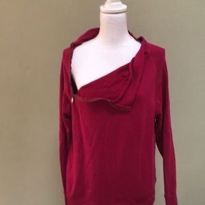 Asymmetrical zipper sweatshirt